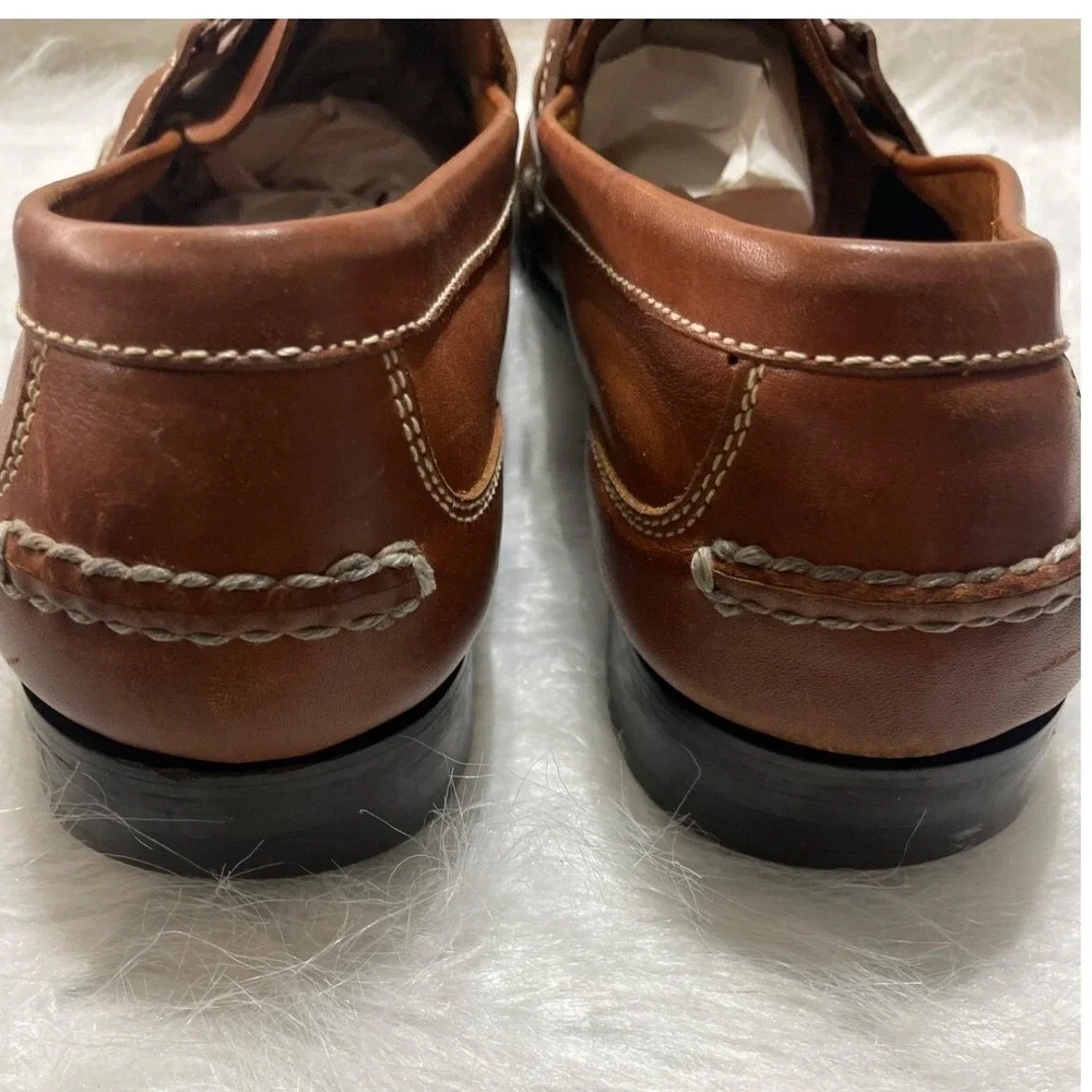 Roster Rainey Country Mens‎ Brown Leather Tassel Loafers Whipstitch Moc Toe 13 M
